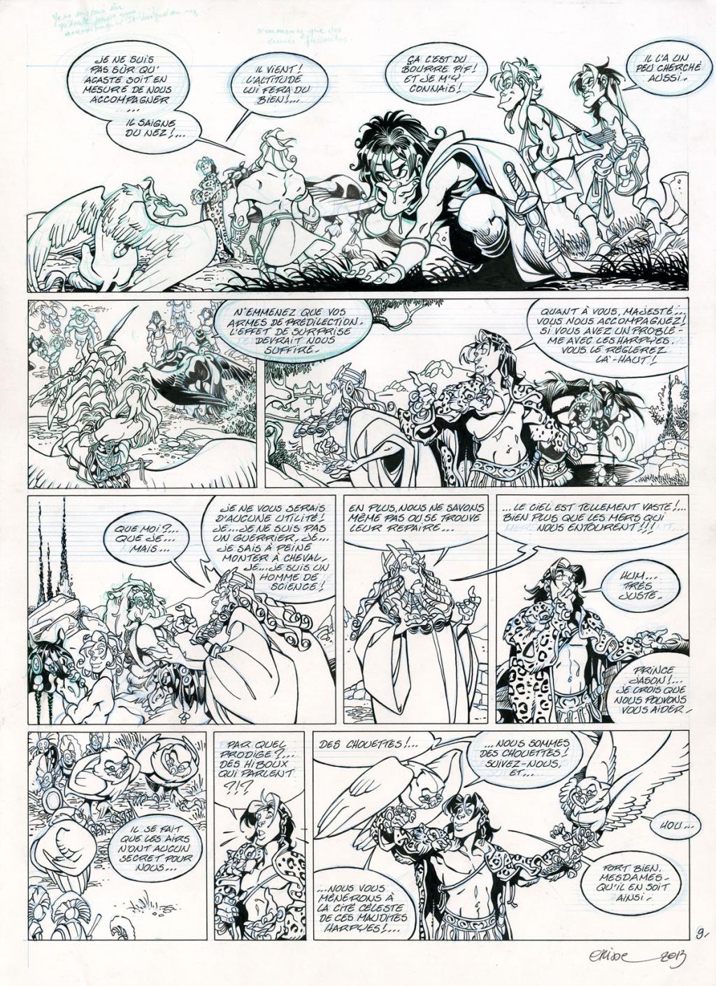 Planche originale - Crisse - Encre de Chine et crayon de couleur sur papier - 2845