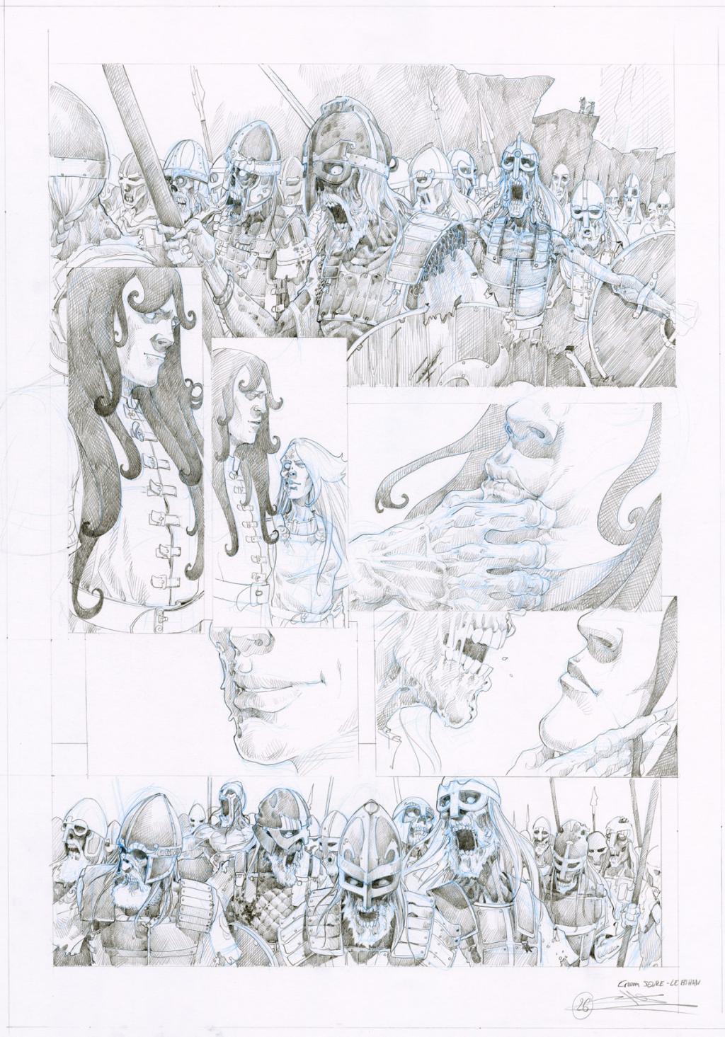 Planche crayonnée - Erwan Seure-Le Bihan - Mine de plomb et crayon de couleur - 2837