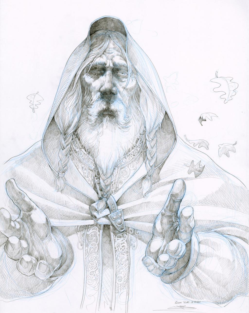 Planche crayonnée - Erwan Seure-Le Bihan - Mine de plomb et crayon de couleur - 2840