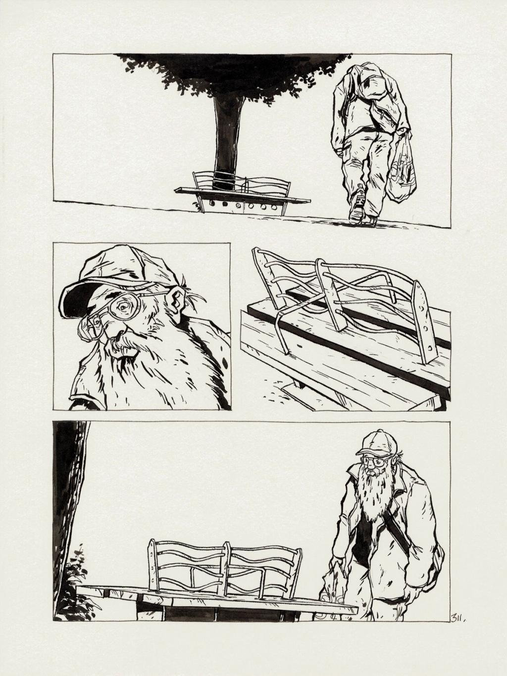 planche originale - Christophe Chabouté - Encre de Chine - 2772