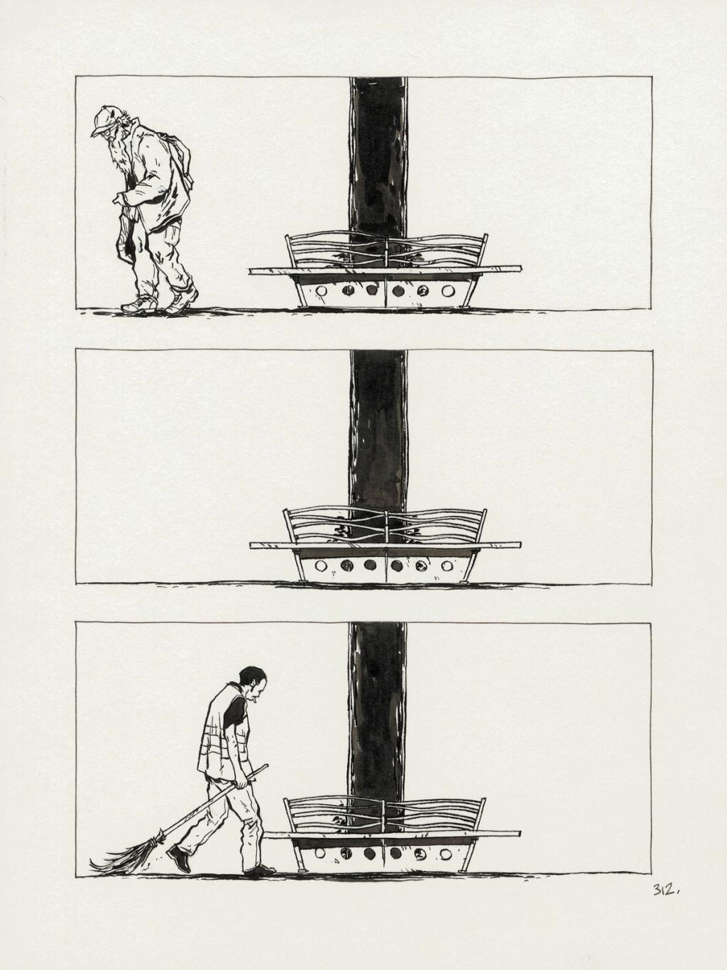 planche originale - Christophe Chabouté - Encre de Chine - 2771