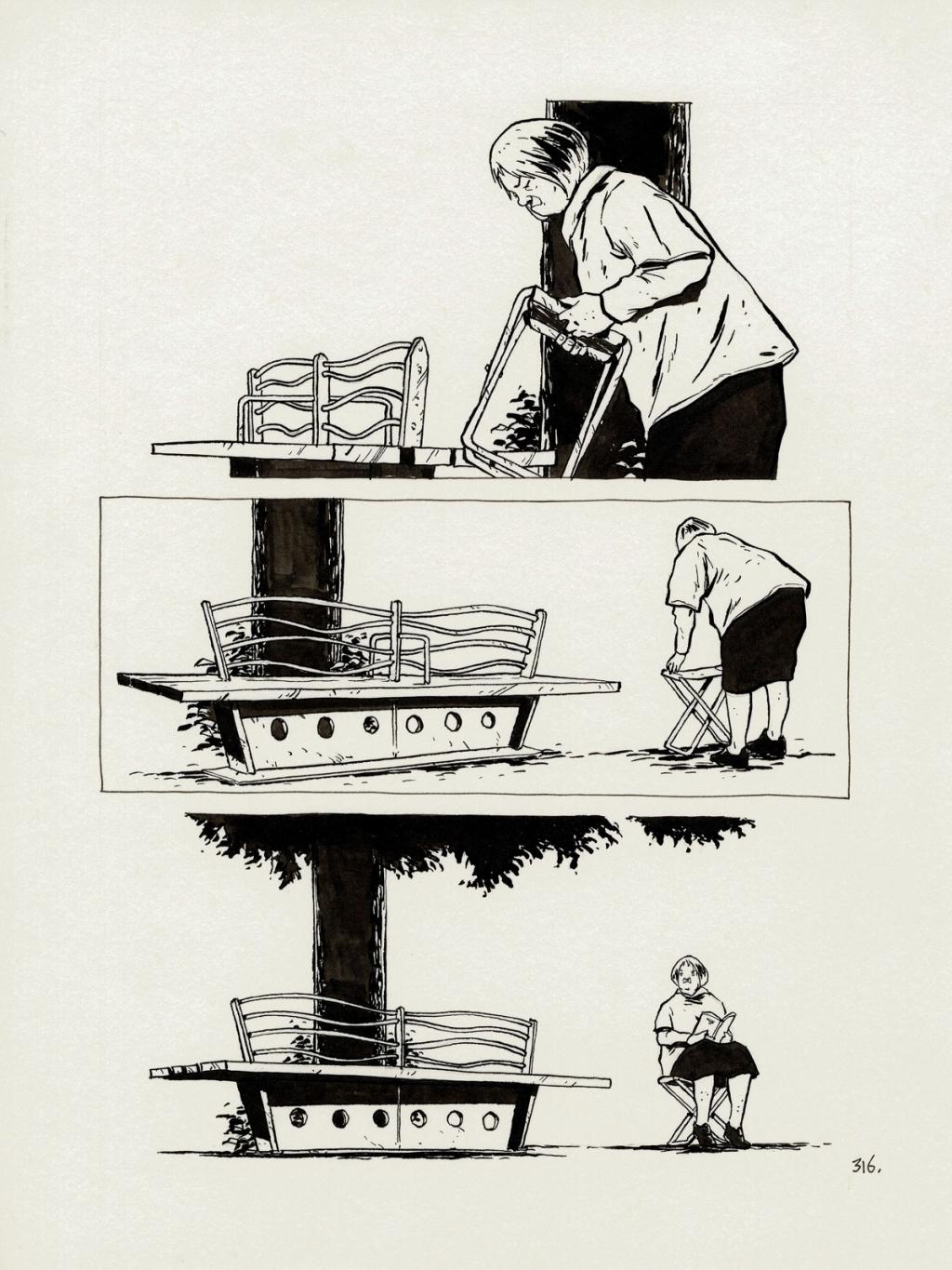 planche originale - Christophe Chabouté - Encre de Chine - 2770