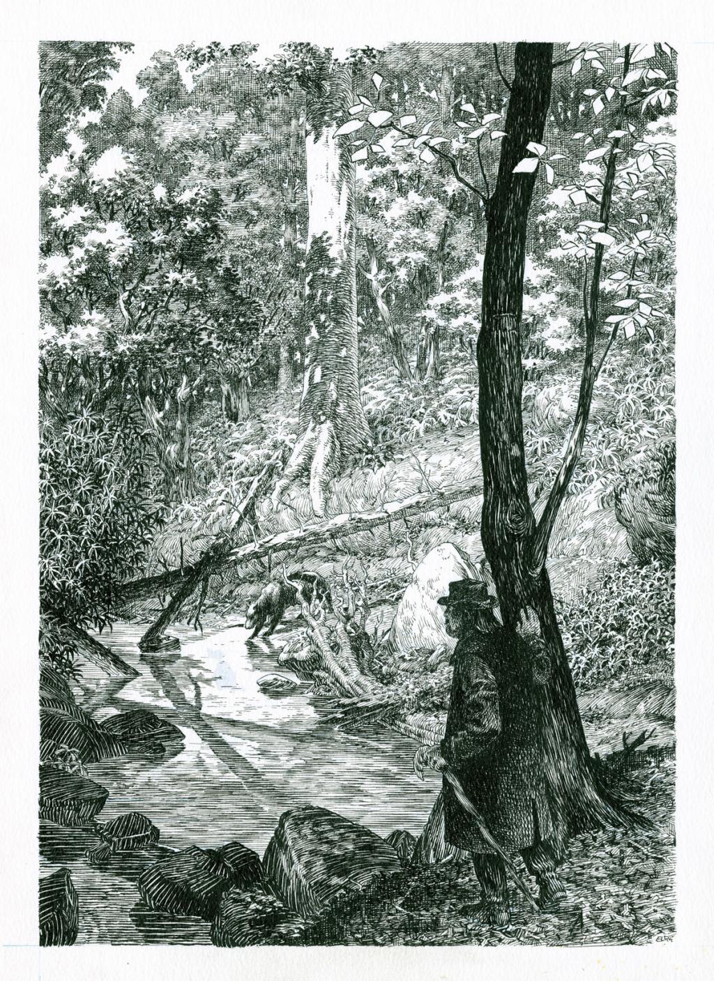 planche originale - Etienne Leroux - Encre de Chine sur papier - 2800