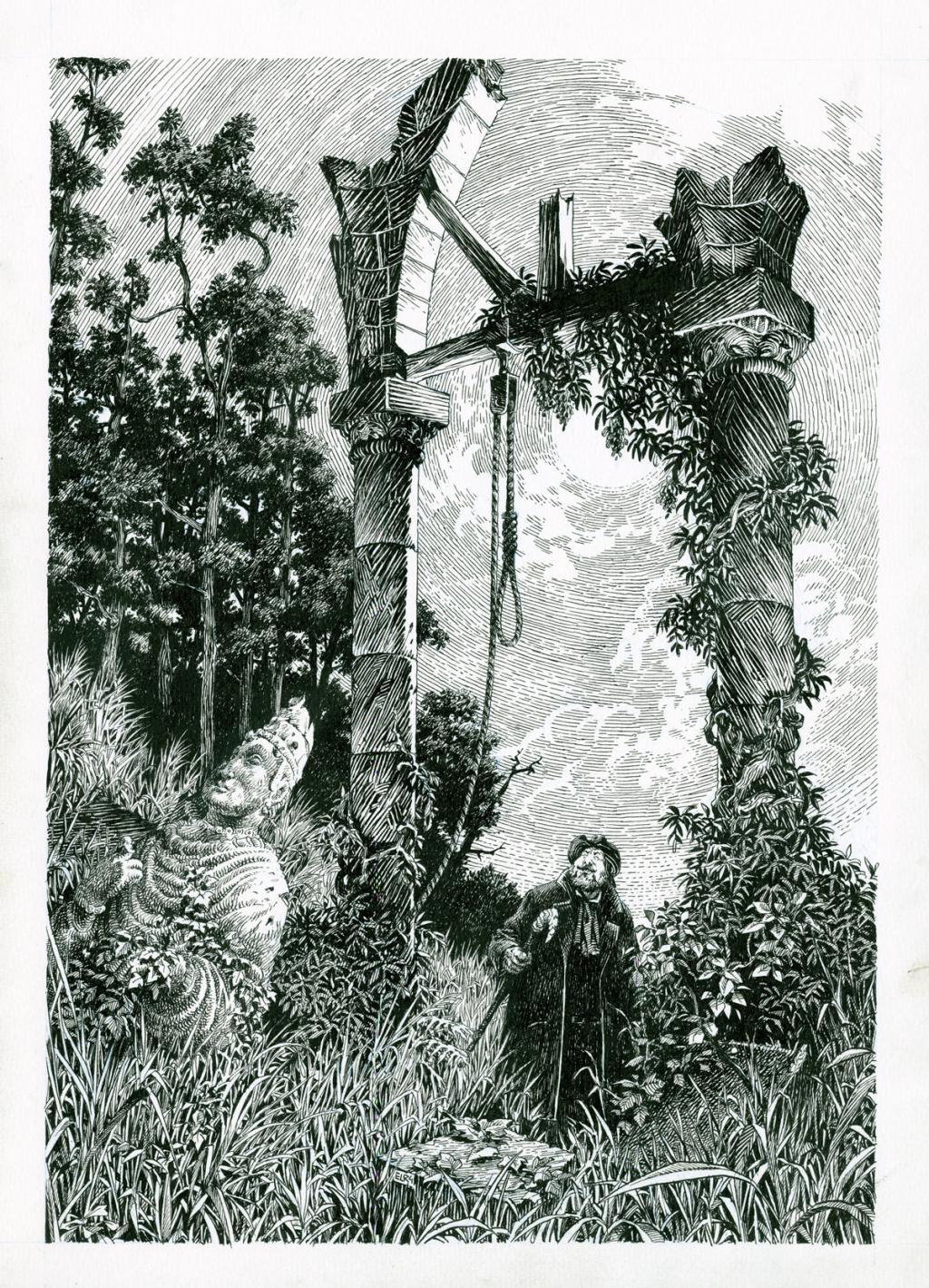 planche originale - Etienne Leroux - Encre de Chine sur papier - 2801