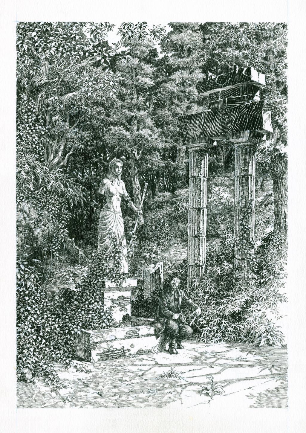 planche originale - Etienne Leroux - Encre de Chine sur papier - 2802