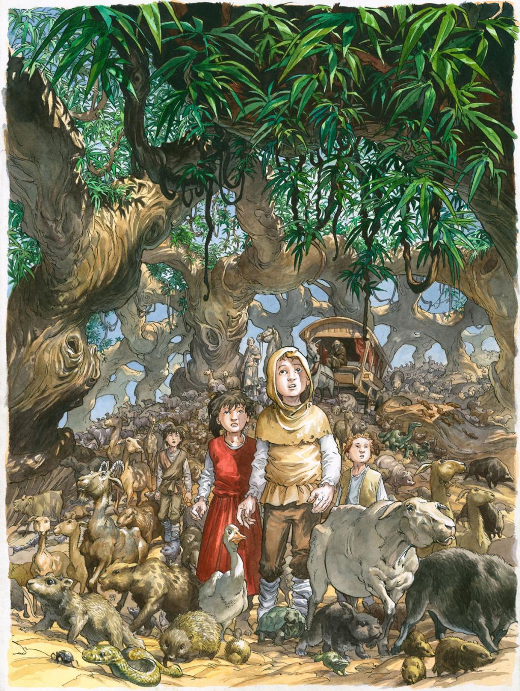 illustration originale - Etienne Leroux - Encre de Chine sur papier - 2804