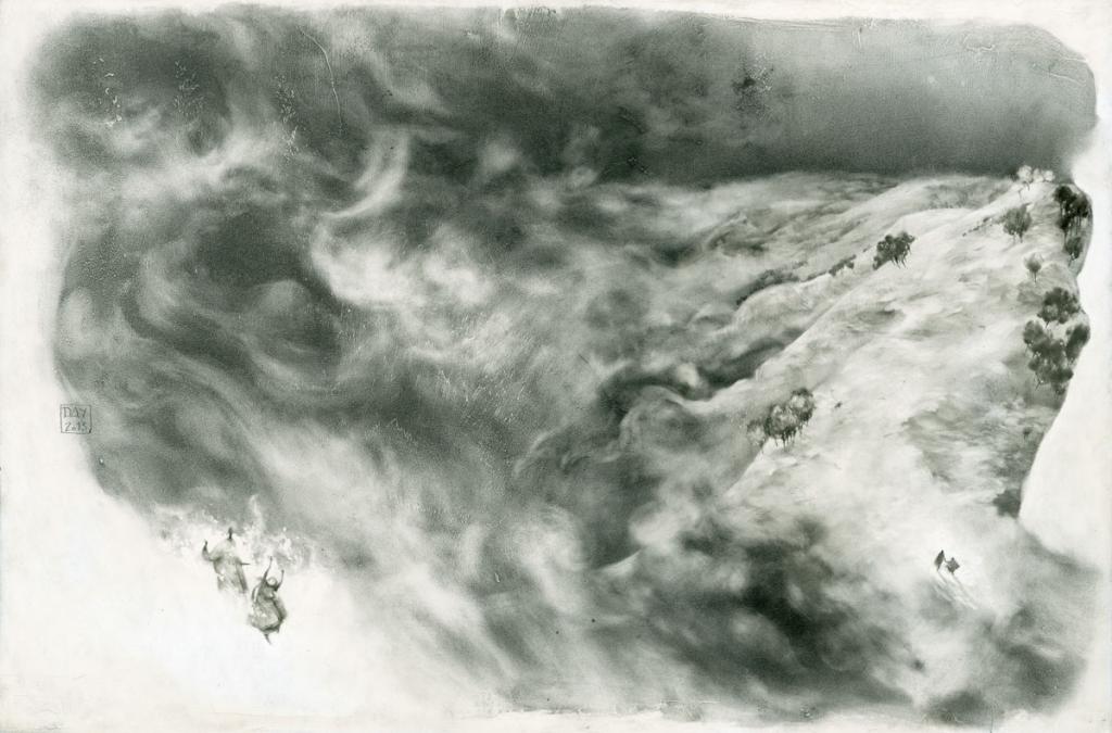 illustration originale - Alexandre Day - graphite sur médium - 2830