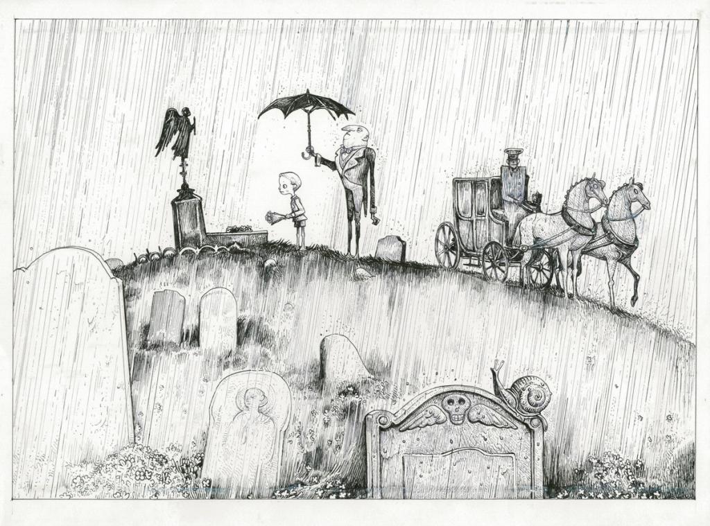 Illustration originale - Lionel Richerand - Encre de Chine - 2847