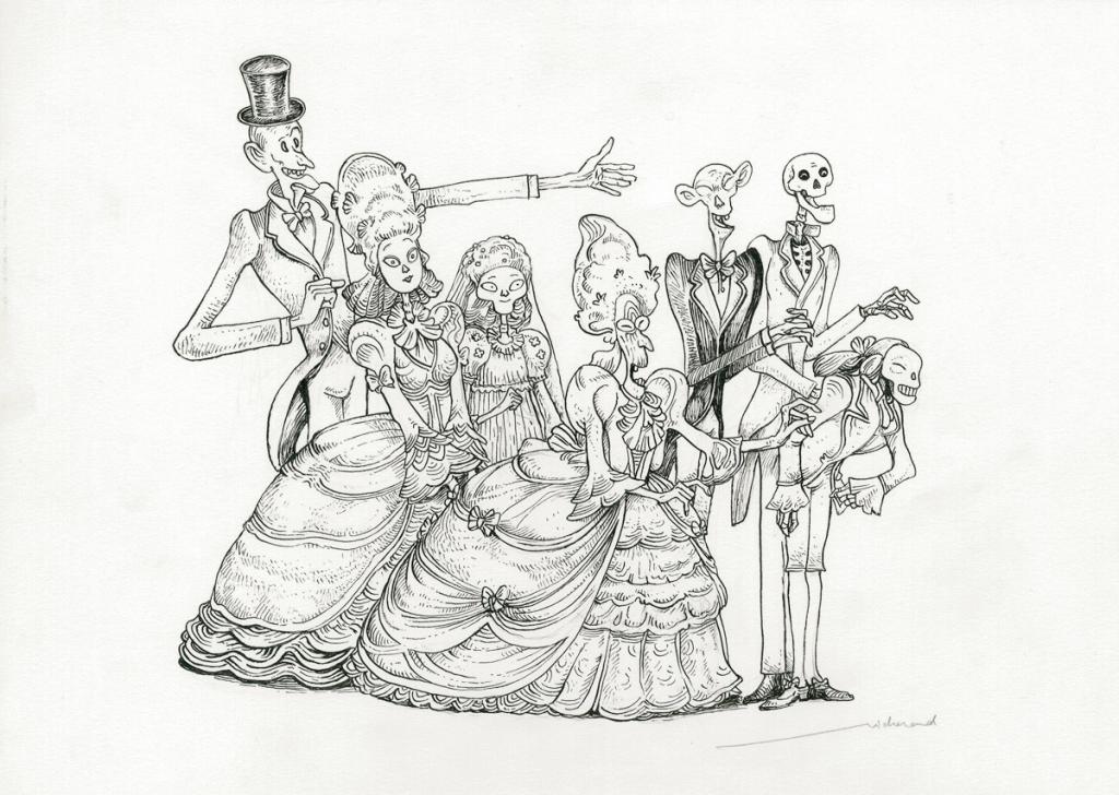 Illustration originale - Lionel Richerand - Encre de Chine - 2846