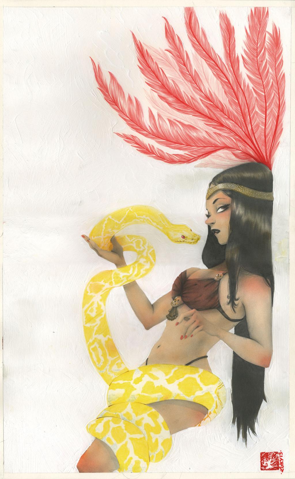 une nuit en enfer - Luky Ma - Technique mixte - 2895