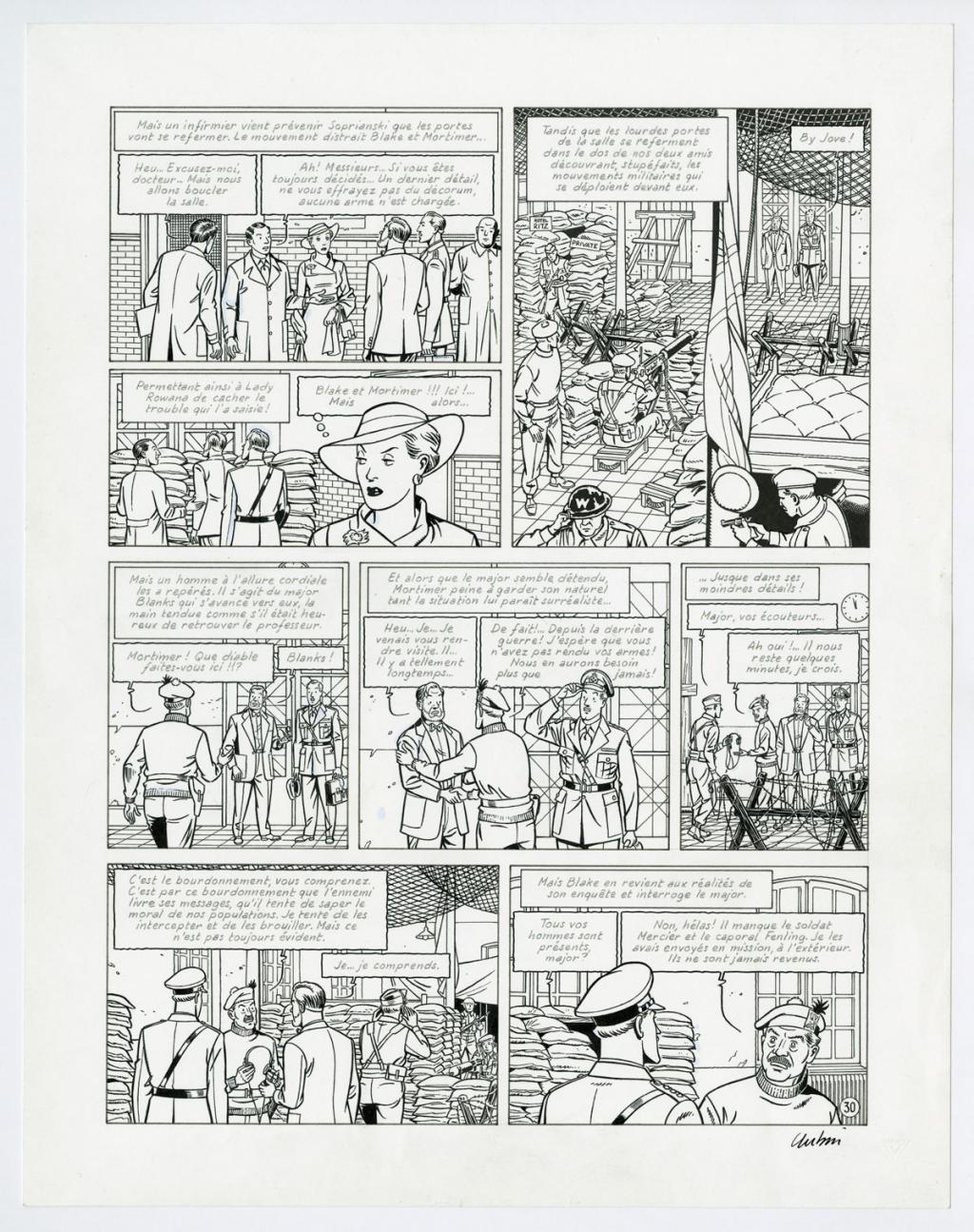 planche originale (rustine) - Antoine Aubin - Encre de Chine sur papier - 2873