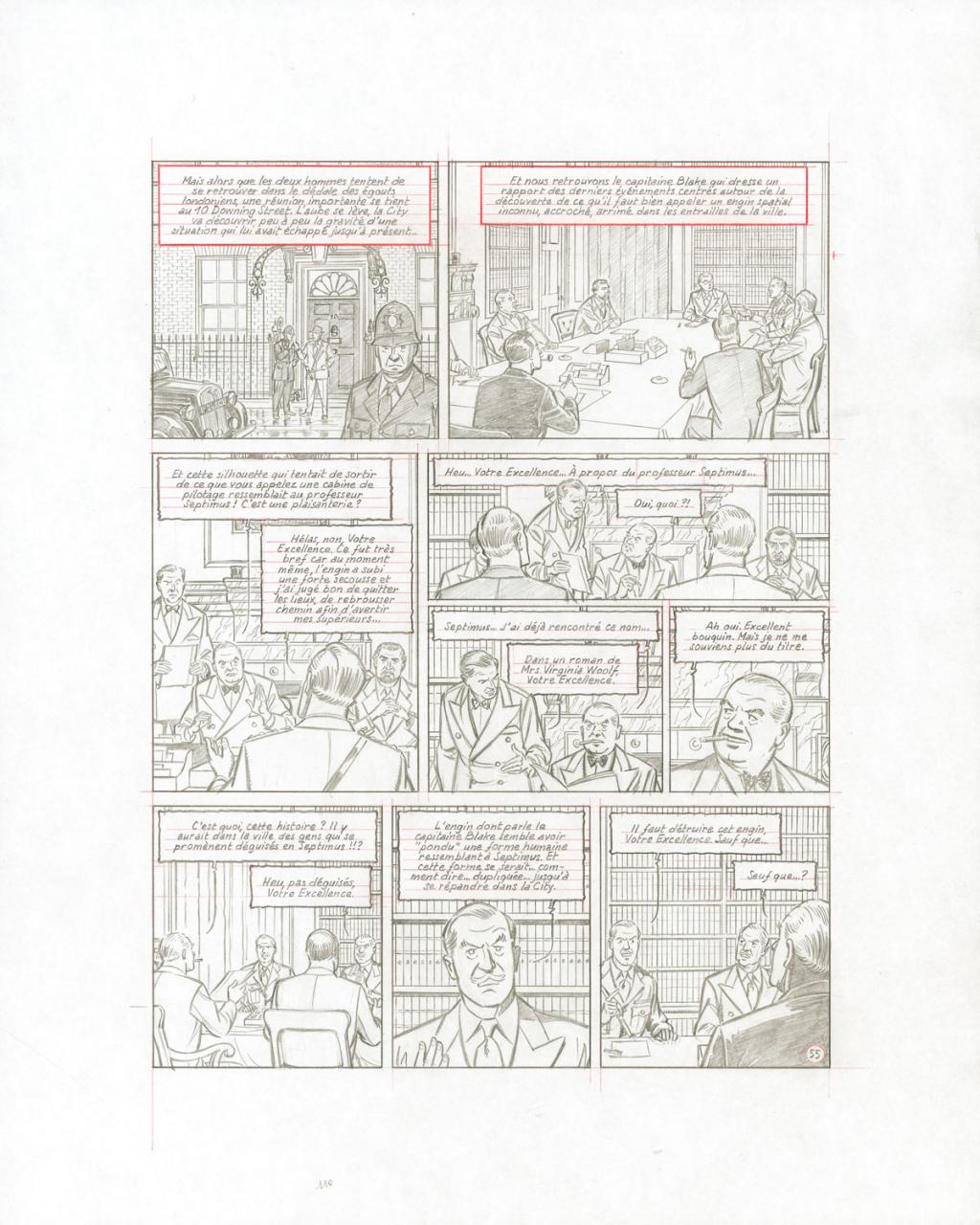 planche crayonnée - Antoine Aubin - Crayon noir et crayon de couleur - 2872