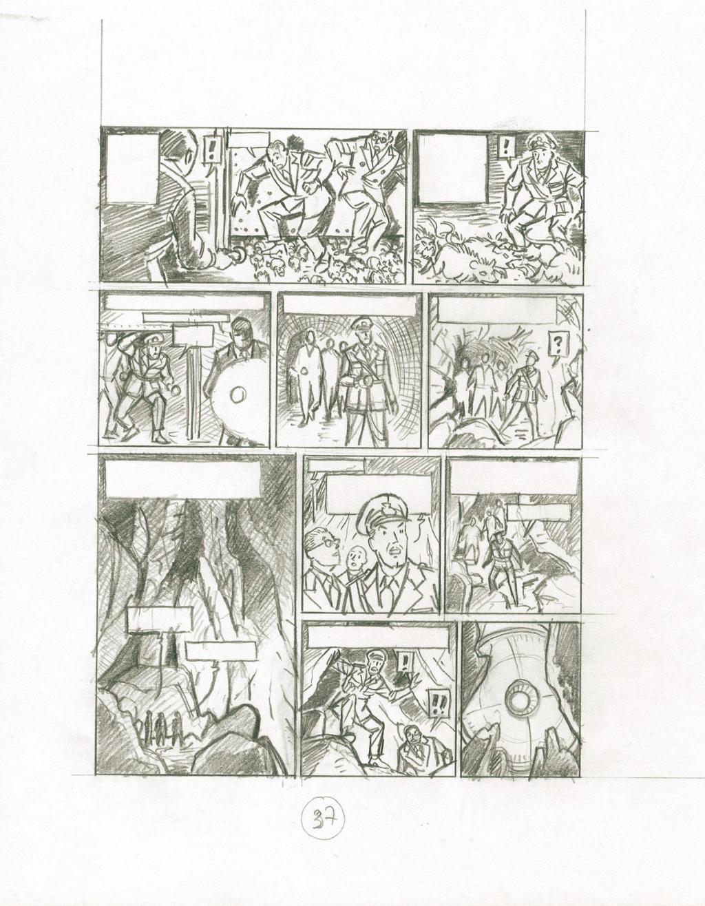 storyboard de planche - Antoine Aubin - Crayon noir - 2871