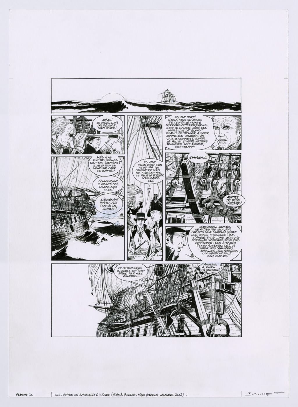 planche originale - Franck Bonnet - Encre de Chine sur papier - 2877