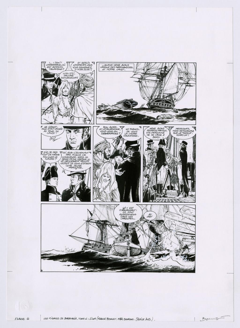 planche originale - Franck Bonnet - Encre de Chine sur papier - 2876