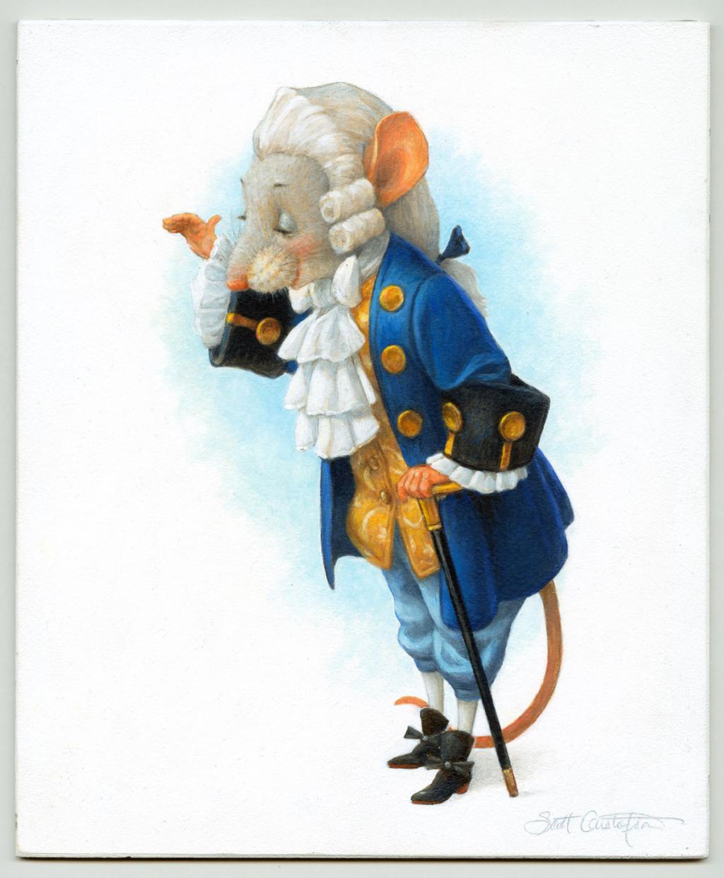 Rat des villes - Scott Gustafson - Huile sur carton toilé - 3885