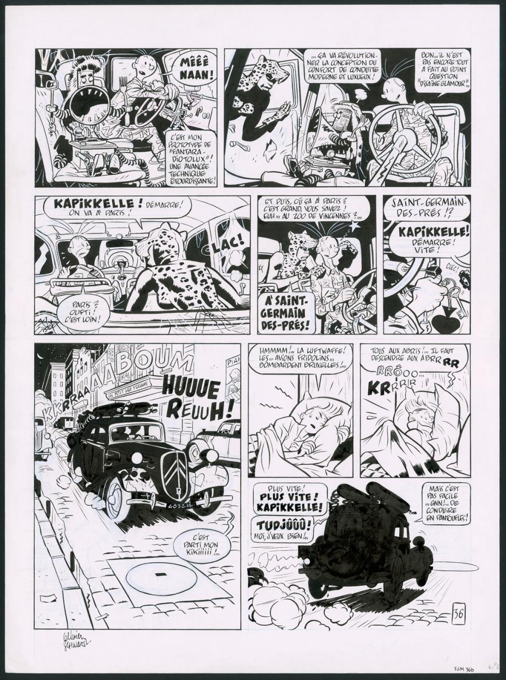 Planche originale n°36 - Olivier Schwartz - Encre de Chine sur papier - 6180