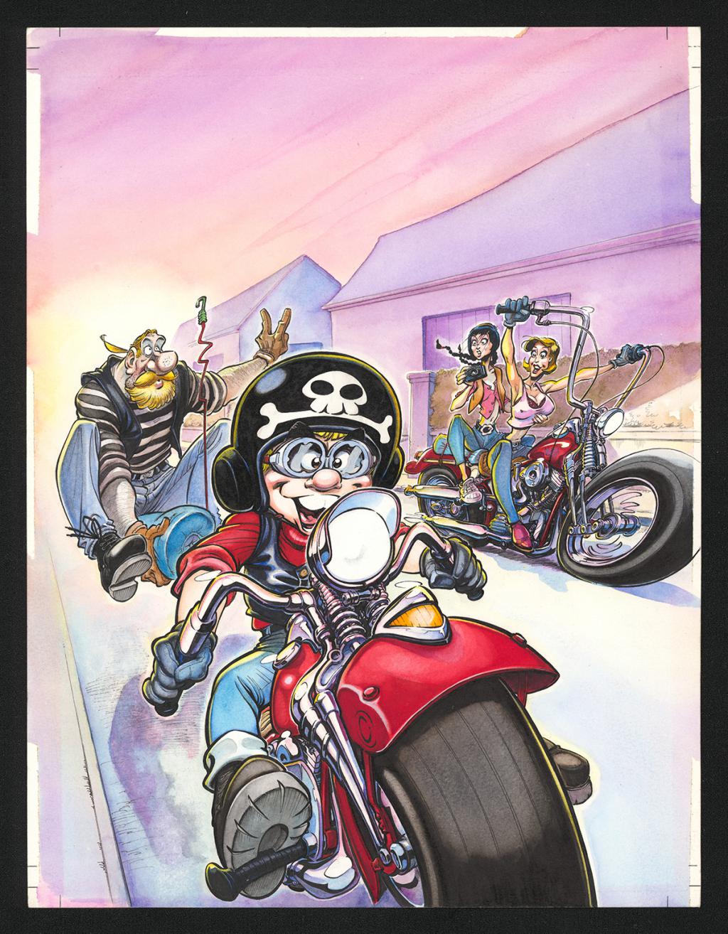 Couverture originale - Coyote - Aquarelle et encre de Chine sur papier - 5808