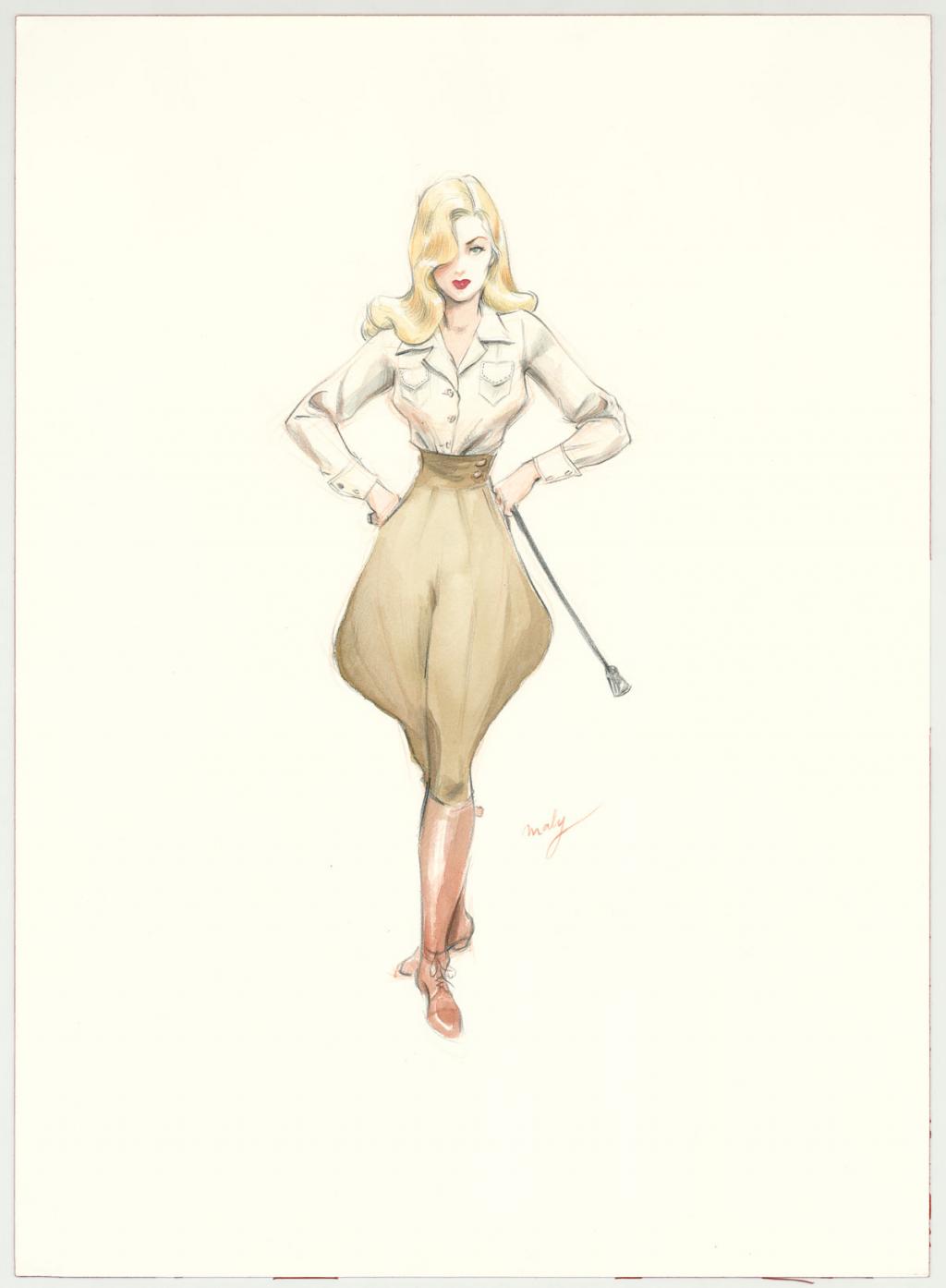 Illustration originale - Maly Siri - Aquarelle sur papier - 3158