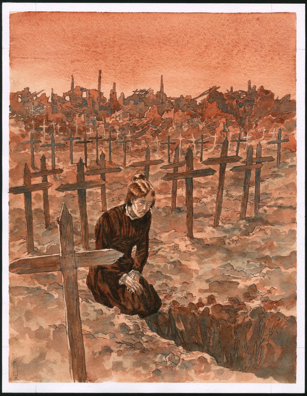 Couverture originale - Maël - Encre de couleur et encre de Chine sur papier - 5417