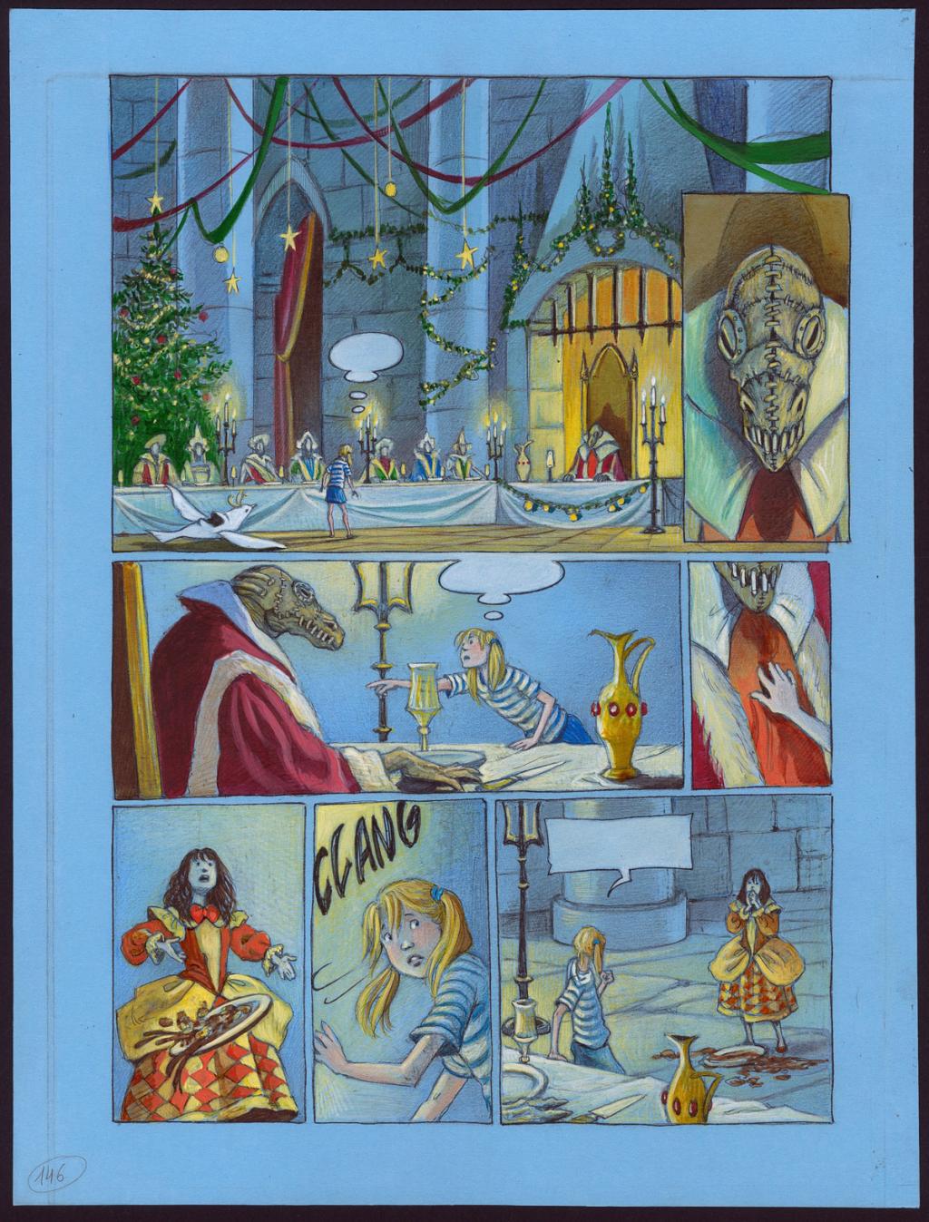 Planche originale - Florence Magnin - Encre de couleur et crayon de couleur sur papier - 2974