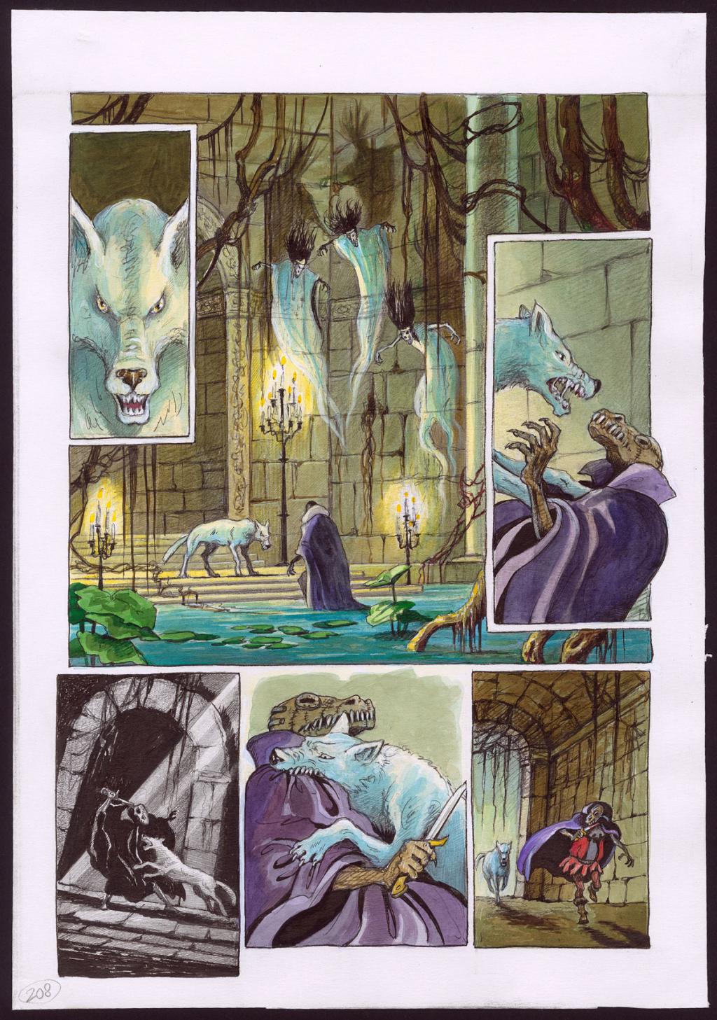 Planche originale - Florence Magnin - Encre de couleur et crayon de couleur sur papier - 2977