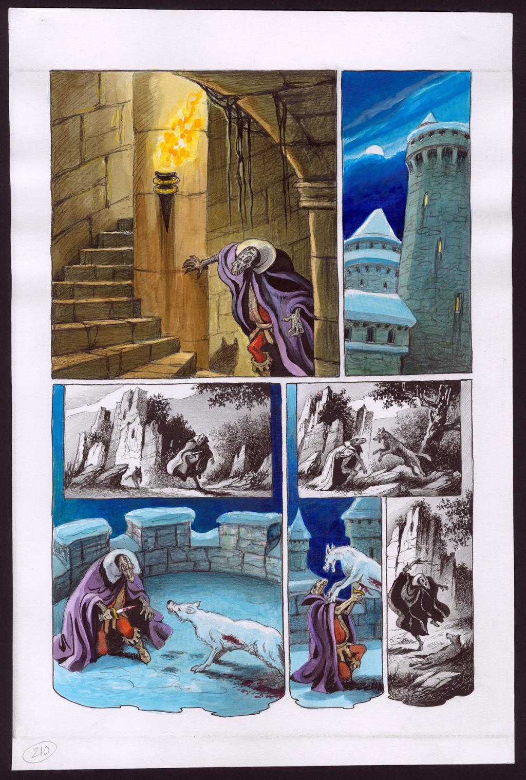 planche originale - Florence Magnin - Encre de couleur et crayon de couleur sur papier - 2980