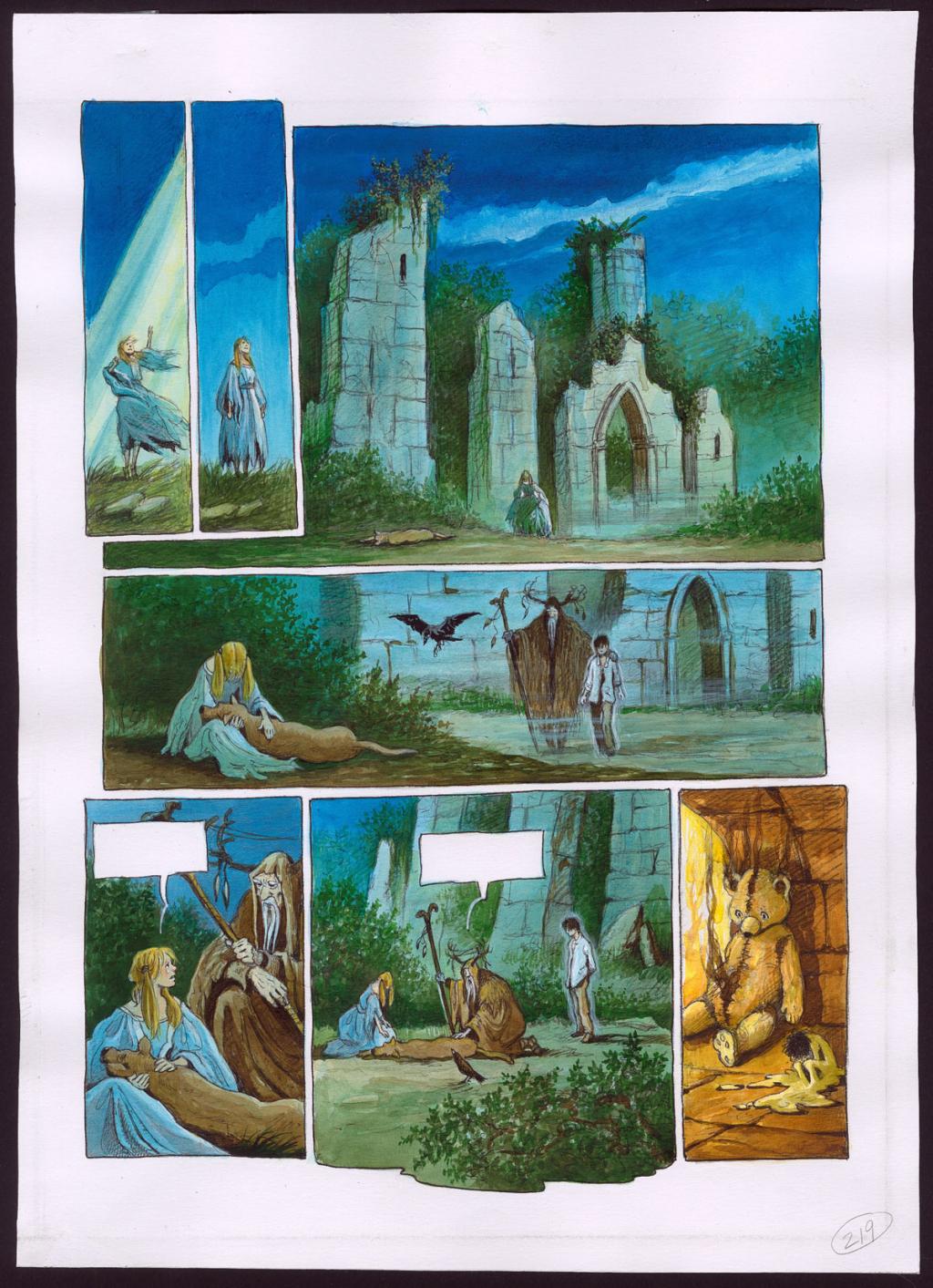 planche originale - Florence Magnin - Encre de couleur et crayon de couleur sur papier - 2982