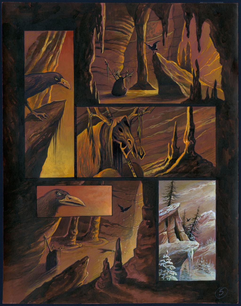 Planche originale - Florence Magnin - Encre de couleur et crayon de couleur sur papier - 2963