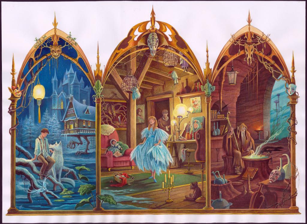 illustration originale indédite - Florence Magnin - Encre de couleur et crayon de couleur sur papier - 3260