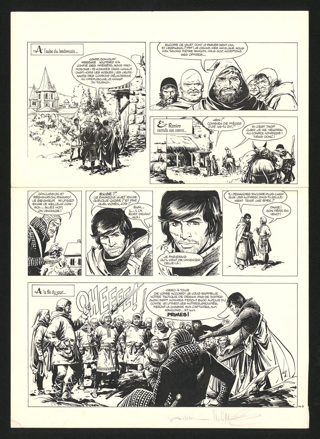 Planche originale n°14 - William Vance - Encre de Chine sur papier - 5772