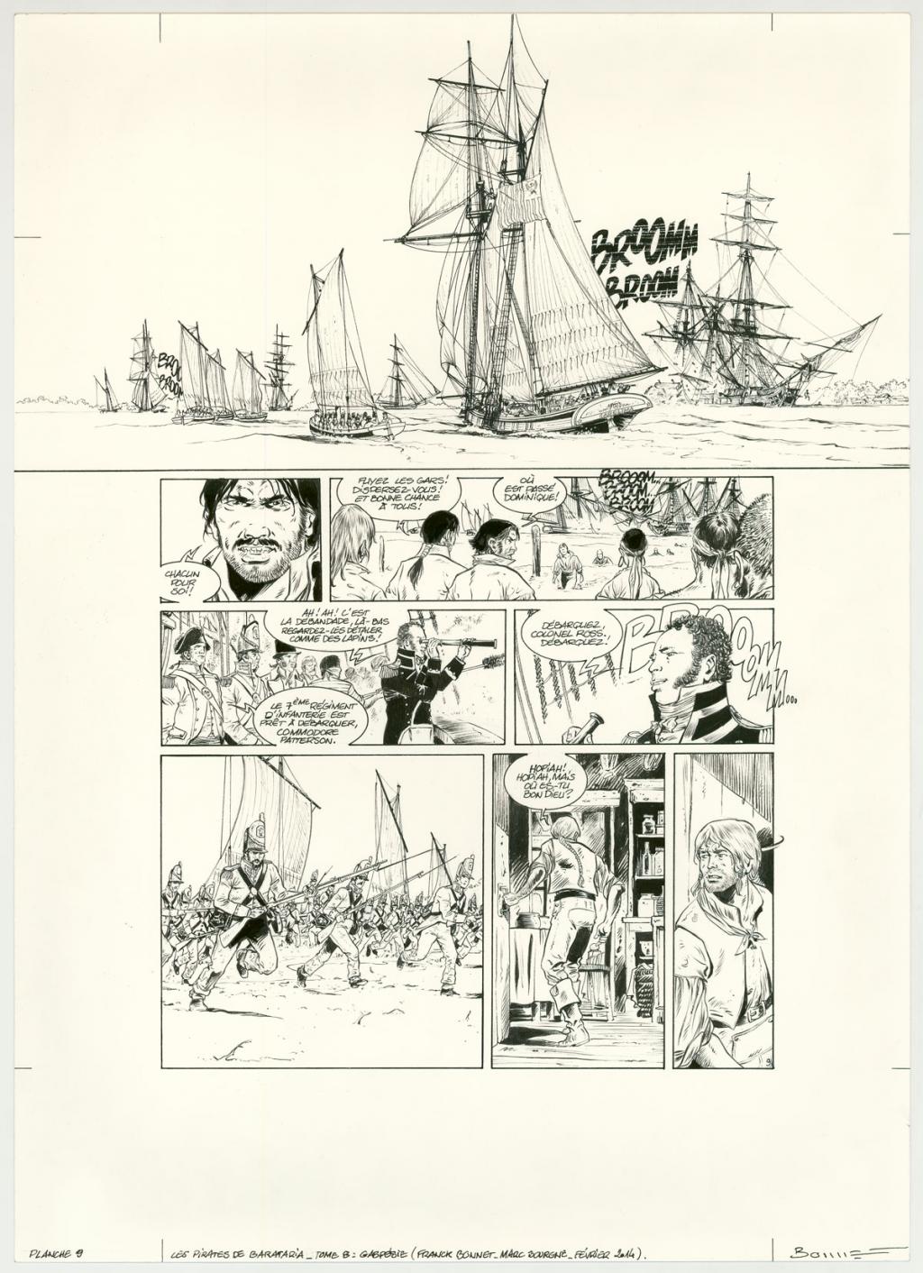 Planche originale - Franck Bonnet - Encre de Chine sur papier - 3167