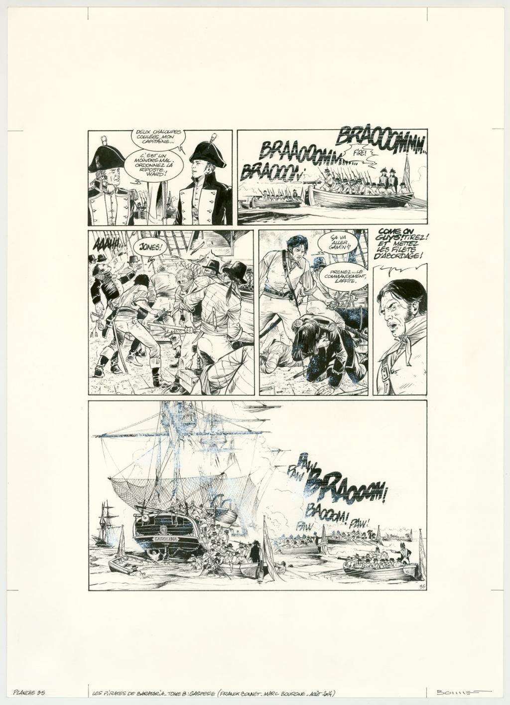 Planche originale - Franck Bonnet - Encre de Chine sur papier - 3168