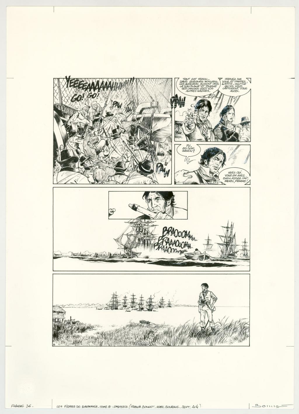 Planche originale - Franck Bonnet - Encre de Chine sur papier - 3169