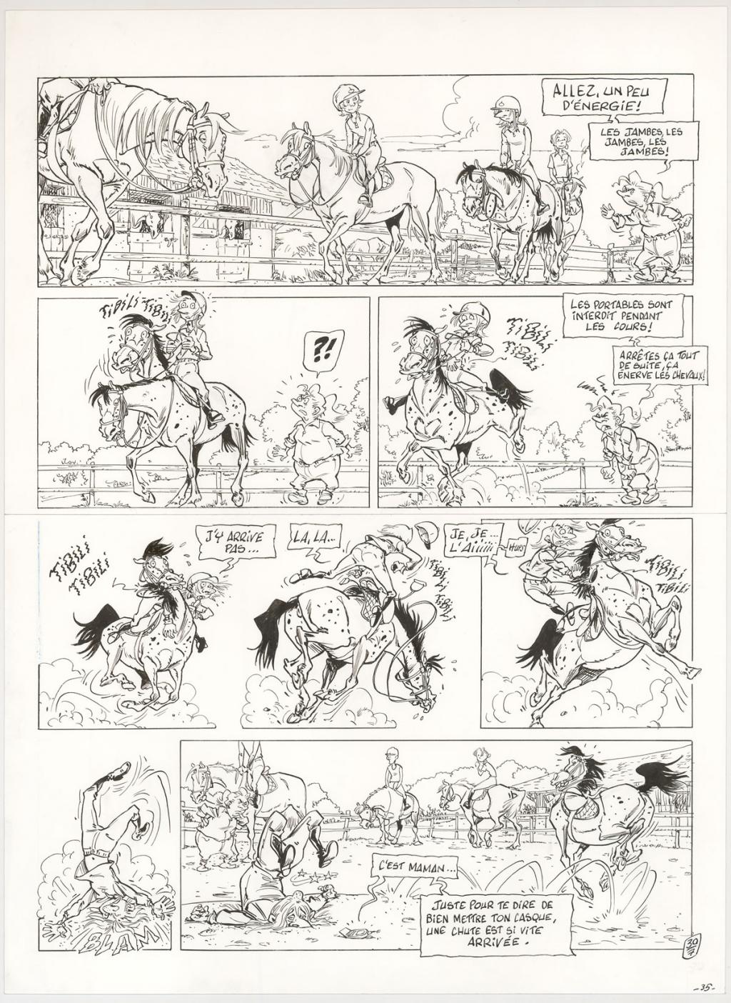 Planche originale - Benoit Du Peloux - Encre de Chine sur papier - 3032