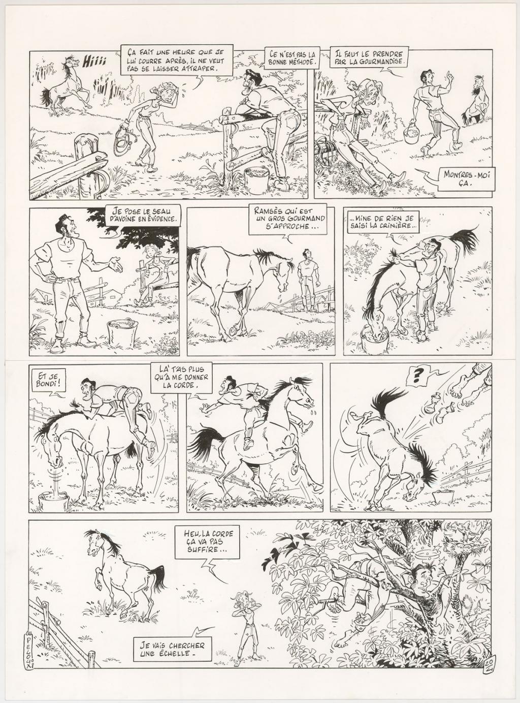 Planche originale - Benoit Du Peloux - Encre de Chine sur papier - 3034