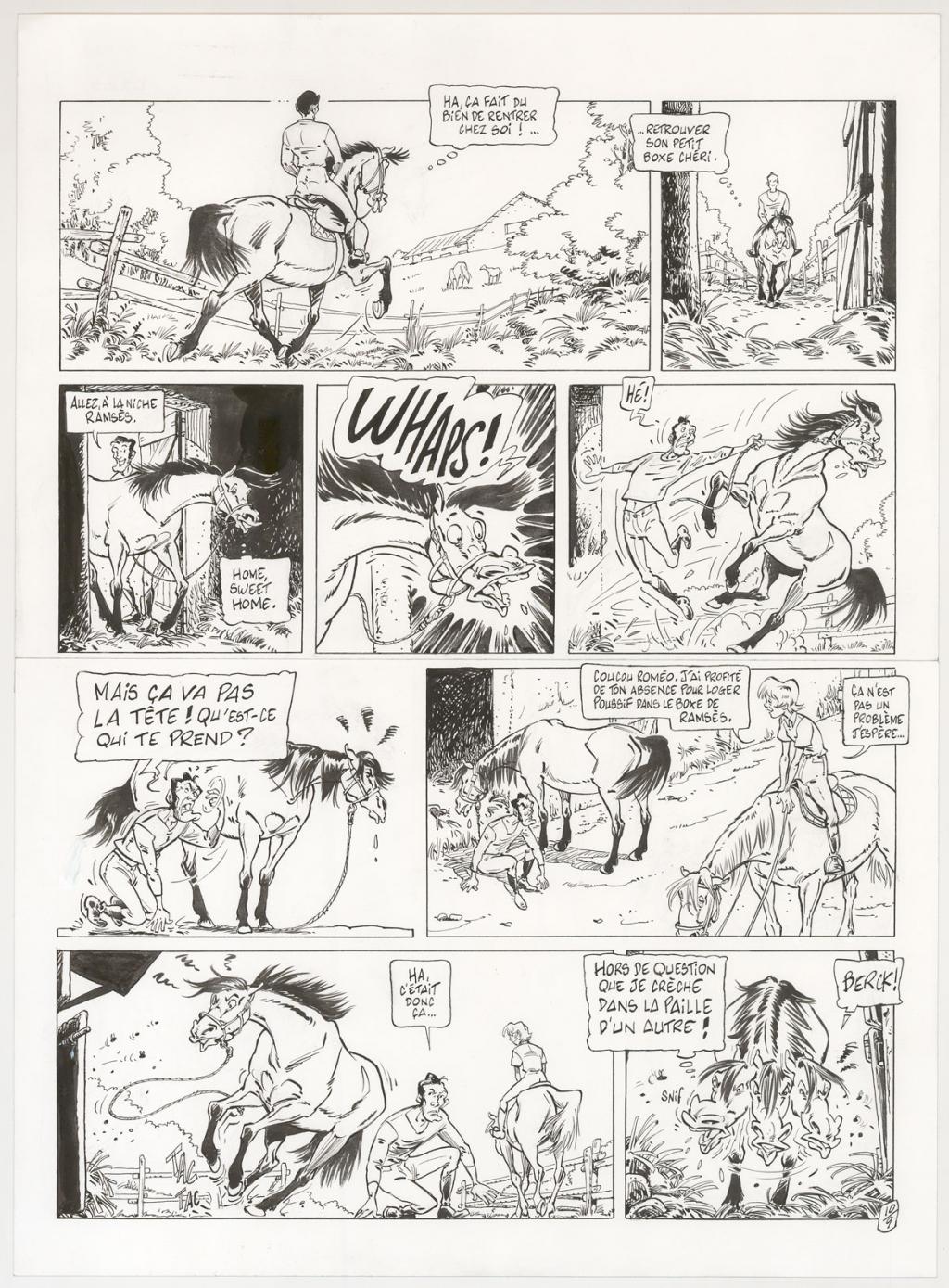 Planche originale - Benoit Du Peloux - Encre de Chine sur papier - 3037