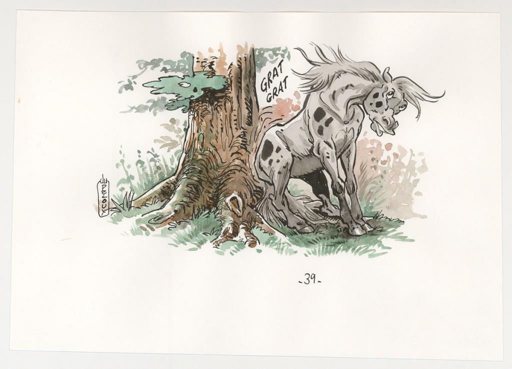Illustration originale - Benoit Du Peloux - Encre de Chine sur papier - 3043