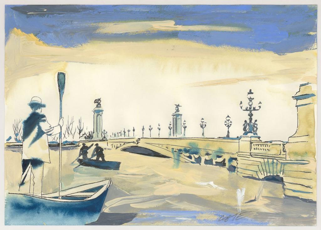 Illustration originale pour la planche originale 02 - Xavier Coste - Technique mixte - 3060