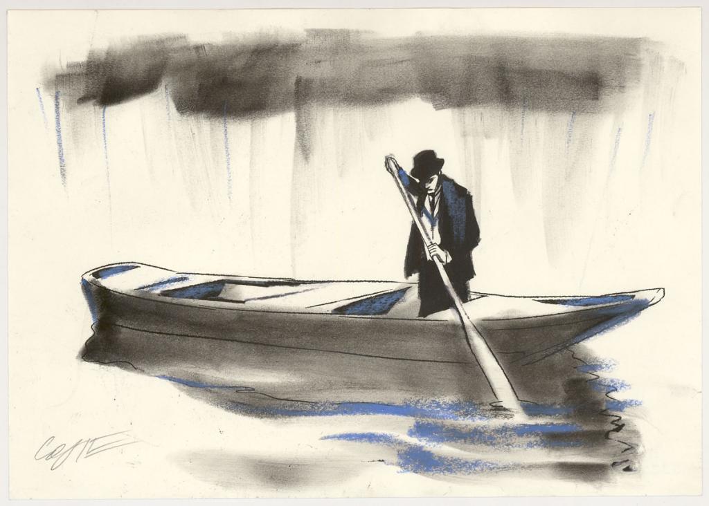 Illustration originale pour la planche originale 03 - Xavier Coste - Technique mixte - 3061