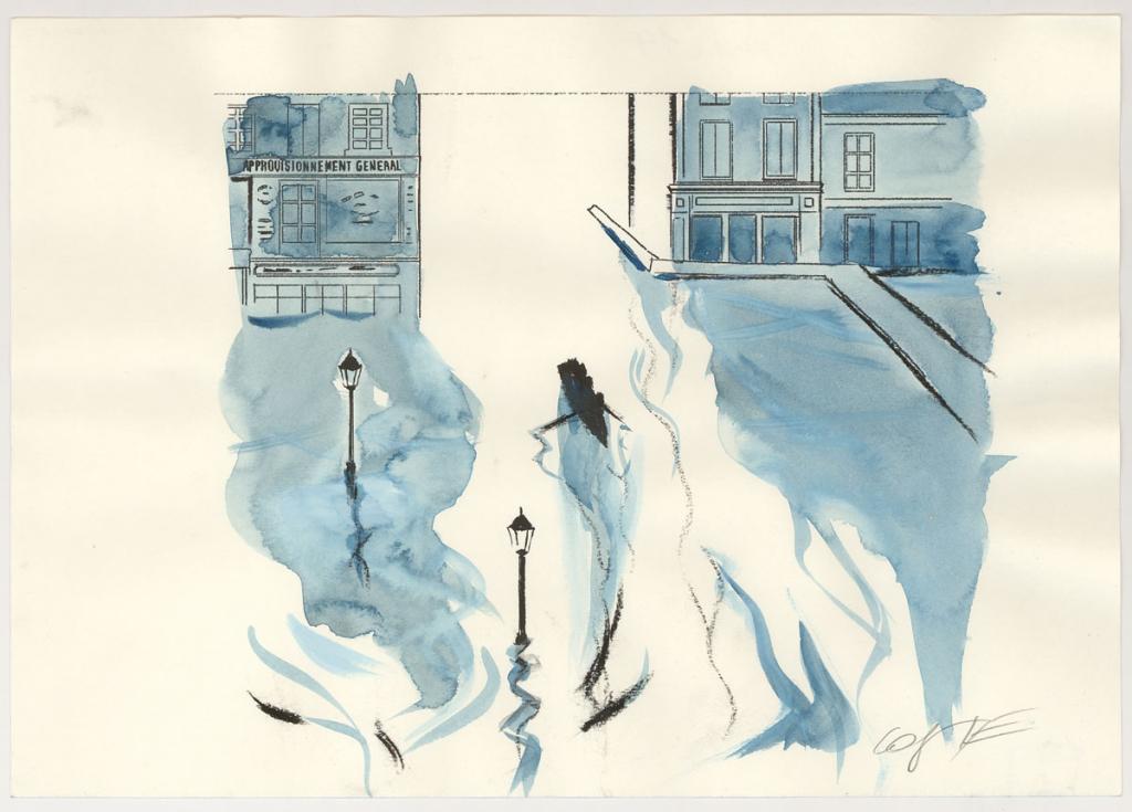 Illustration originale pour la planche originale 14 - Xavier Coste - Technique mixte - 3063