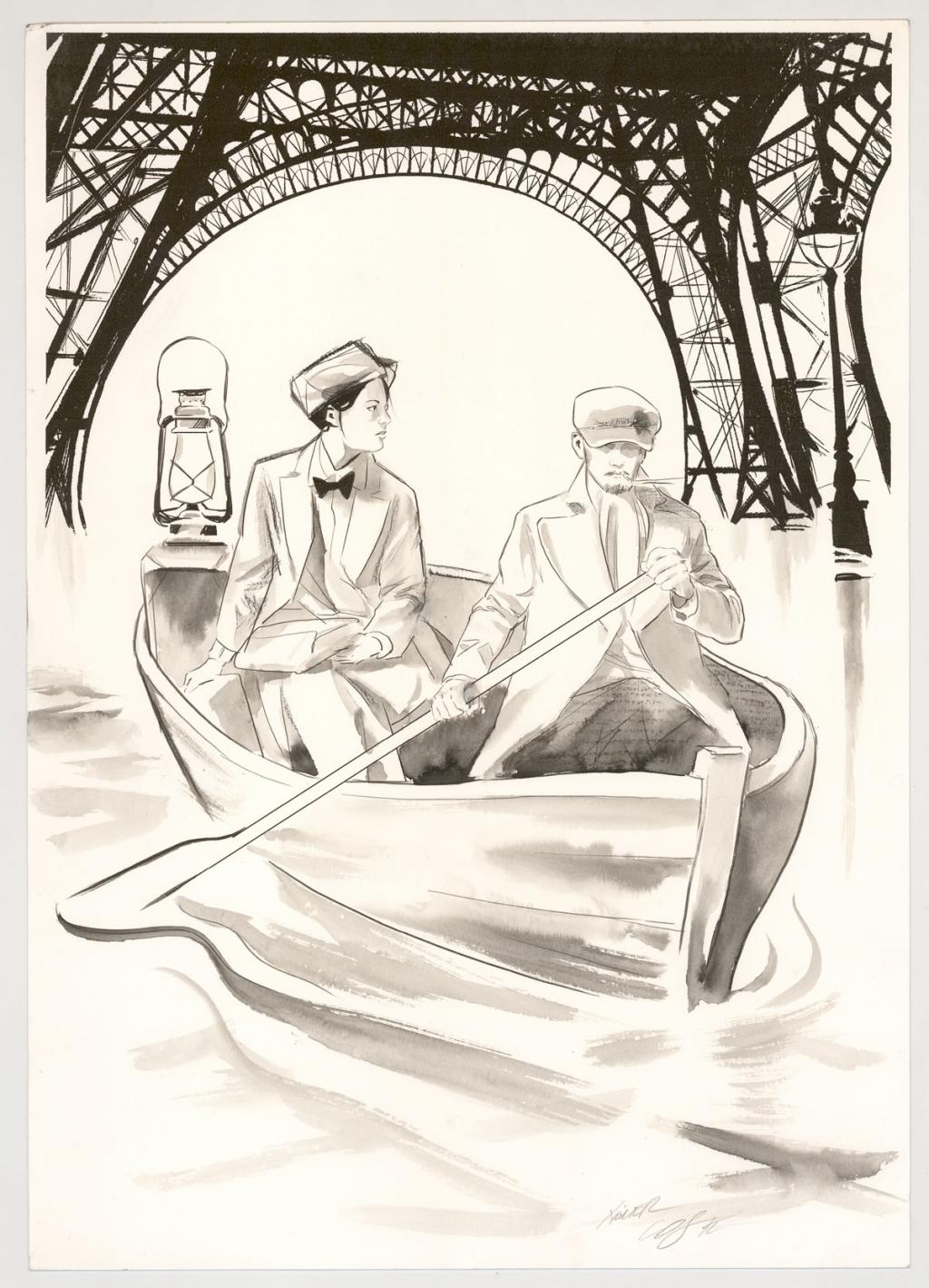 couverture originale - Xavier Coste - Technique mixte - 3072