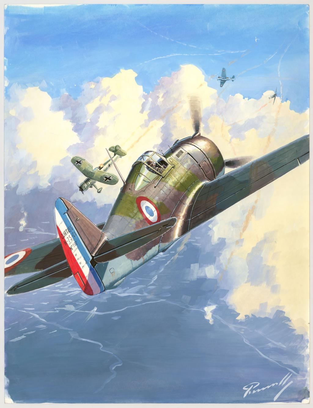 illustration originale intitulée "H75 Campagne France - Lucio Perinotto - Acrylique sur papier - 3054