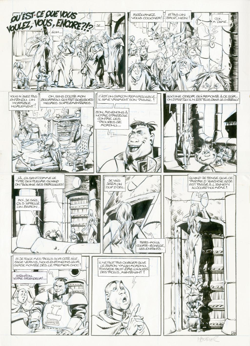 Planche originale du Tome 6 - Jean-Louis Mourier - Encre de Chine sur papier - 3329