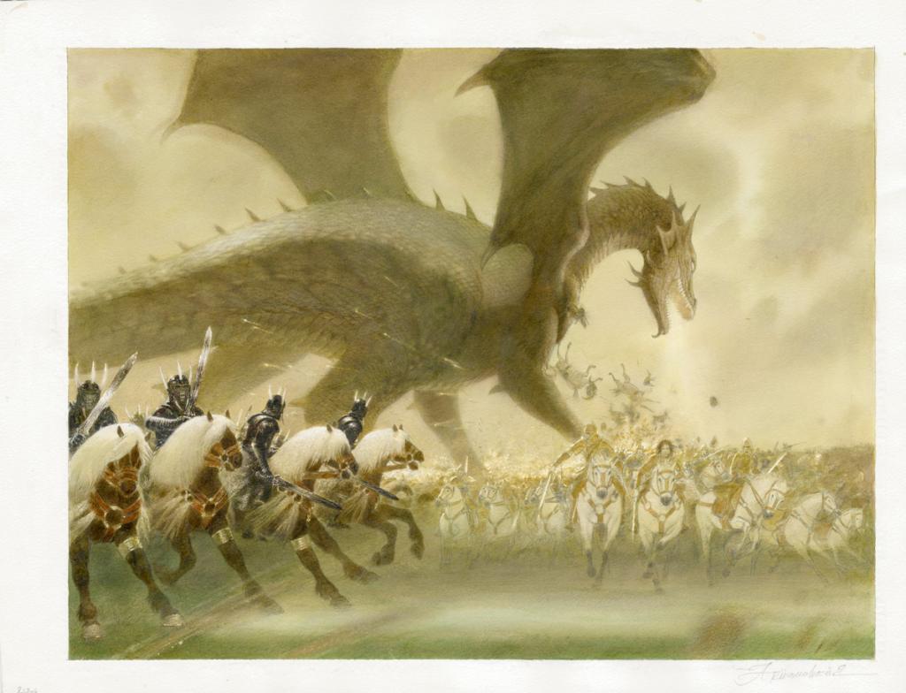 Le trône de fer - Andréï Arinouchkine - Aquarelle sur papier - 3160