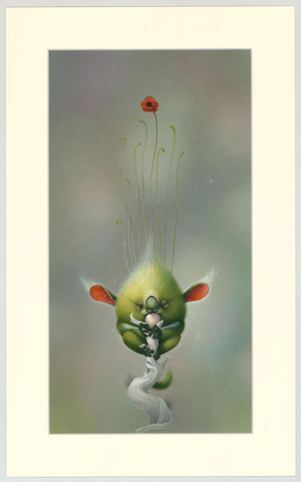 Illustration originale - Hyla Canopea - Alice Dufeu - Acrylique sur papier - 3231