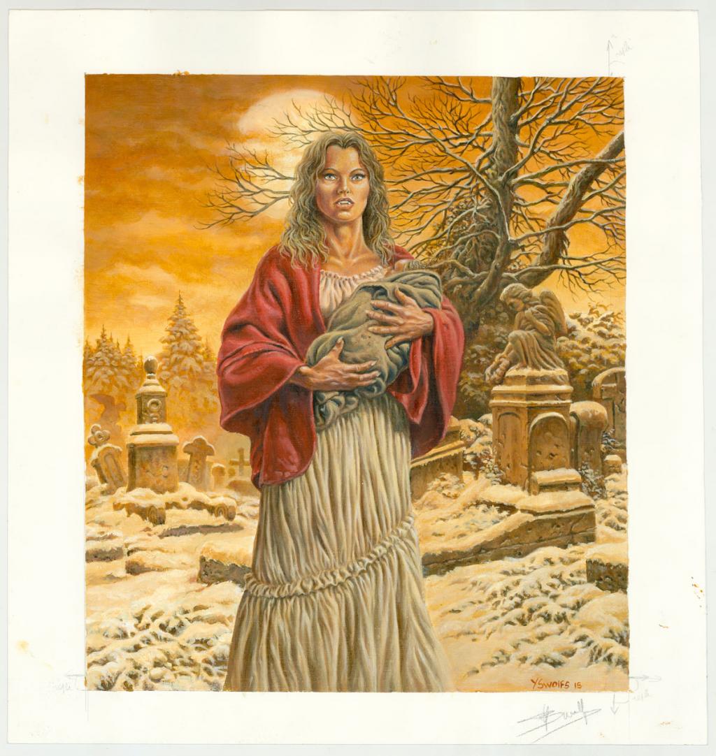 couverture originale de la réédition - Yves Swolfs - Huile sur papier - 3811