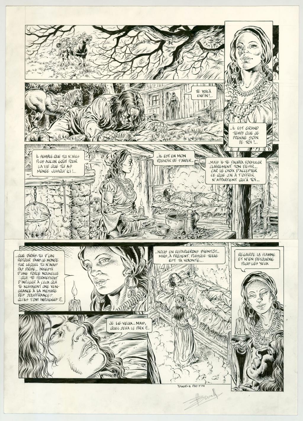 planche originale - Yves Swolfs - Encre de Chine sur papier - 3849