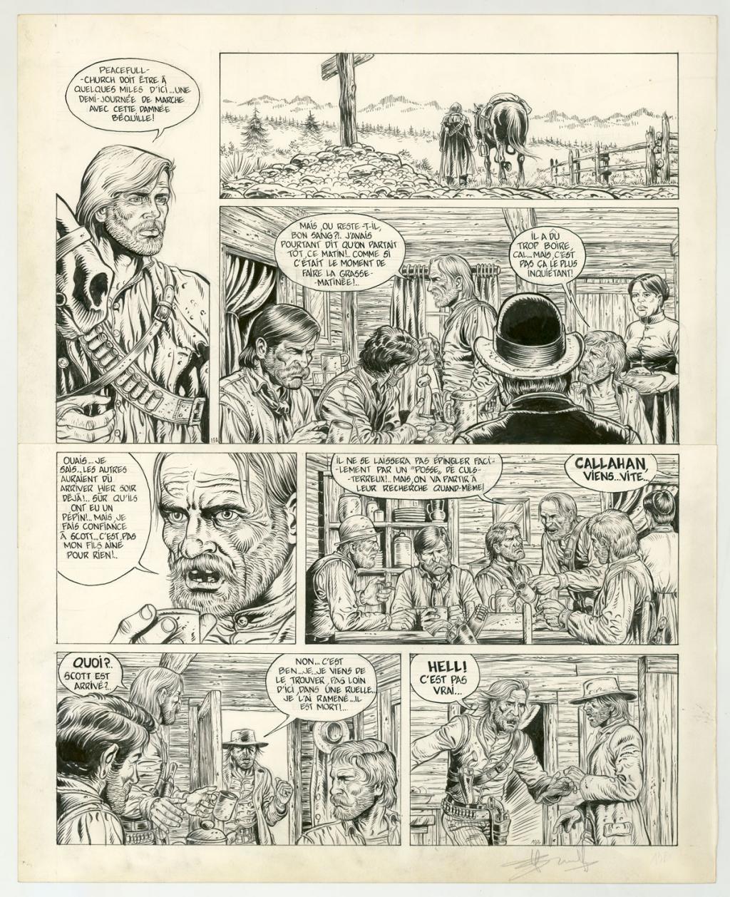 planche originale - Yves Swolfs - Encre de Chine sur papier - 3184