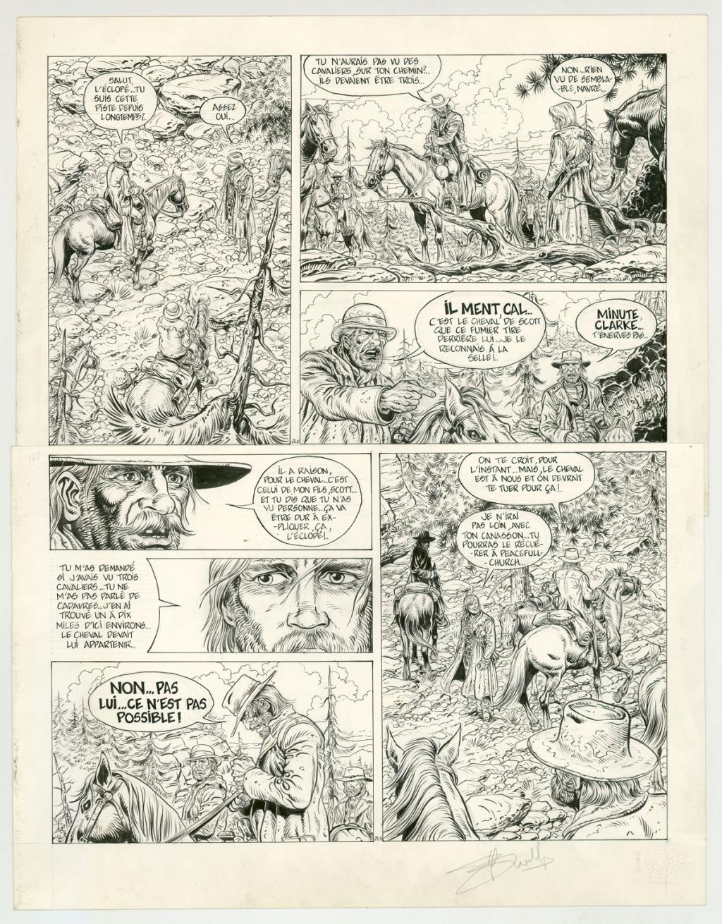 planche originale - Yves Swolfs - Encre de Chine sur papier - 3185